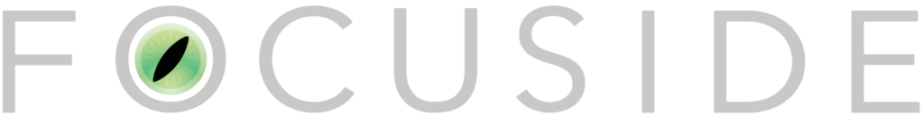 Focuside logo, white